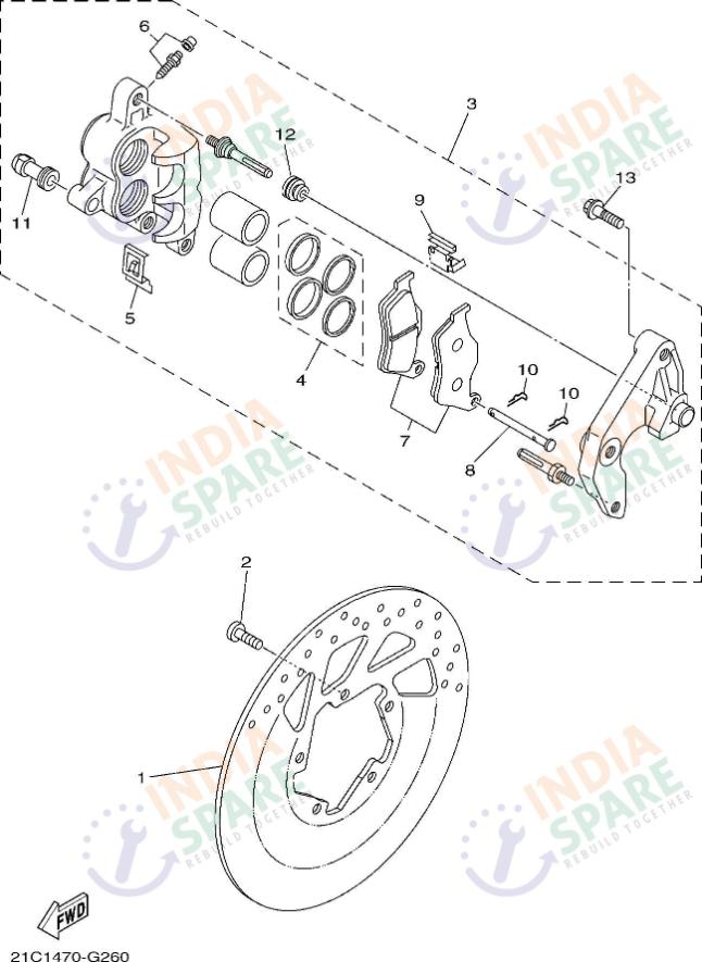 FRONT BRAKE CALIPER